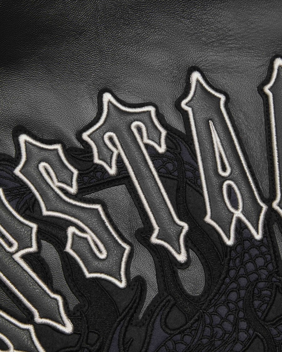 Trapstar Trapstar x Avirex Leather Jacket - Black