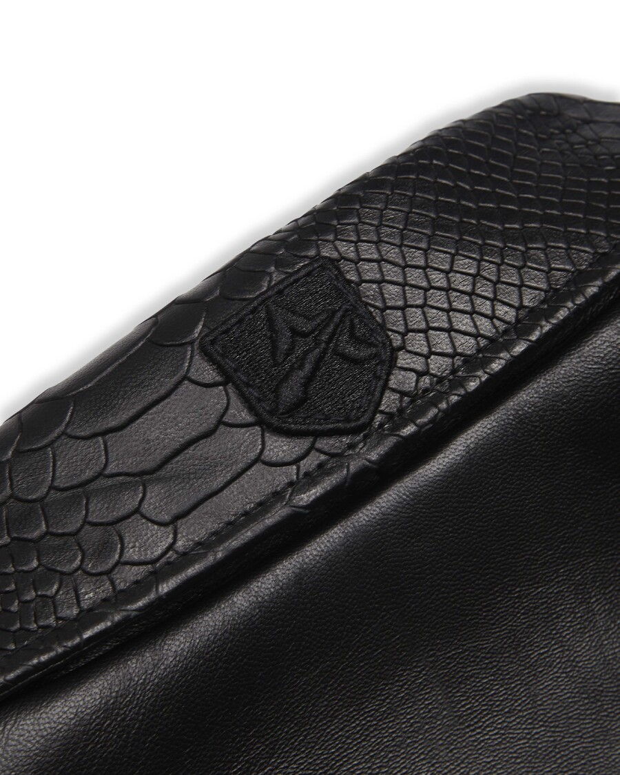 Trapstar Trapstar x Avirex Leather Jacket - Black