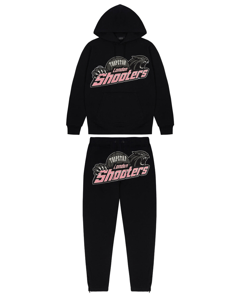Trapstar Shooters Tracksuit - Black/Pink
