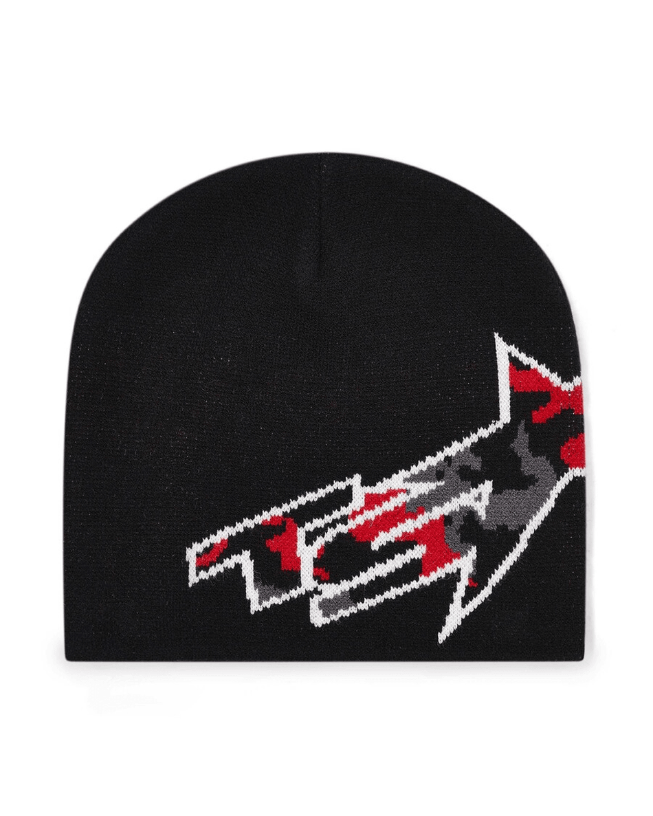 Trapstar London Ts Star Beanie - Crna/crvena Kamuflaža