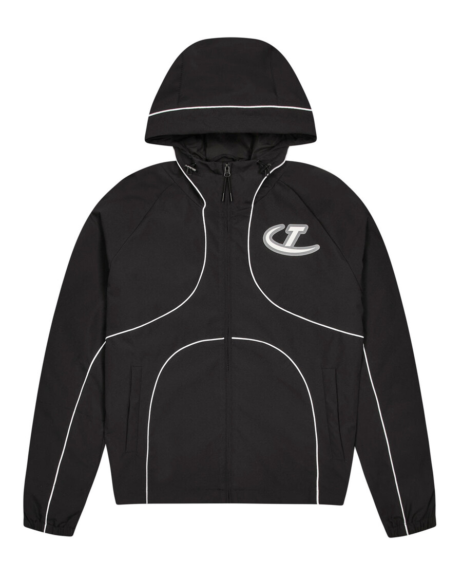 Trapstar Hyperdrive Piped Windbreaker - Black
