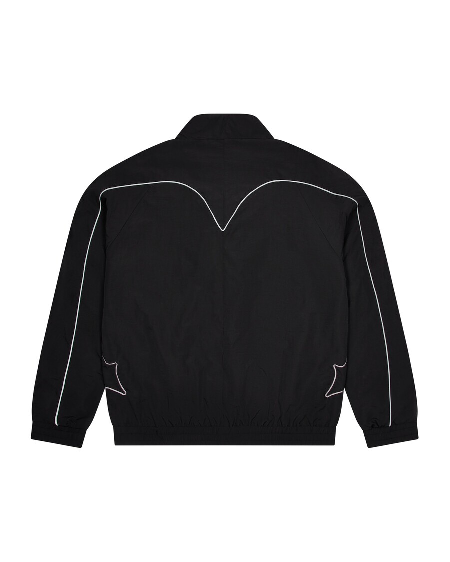 Trapstar Irongate T Panel Reflective Piping Shell Tracksuit - Black
