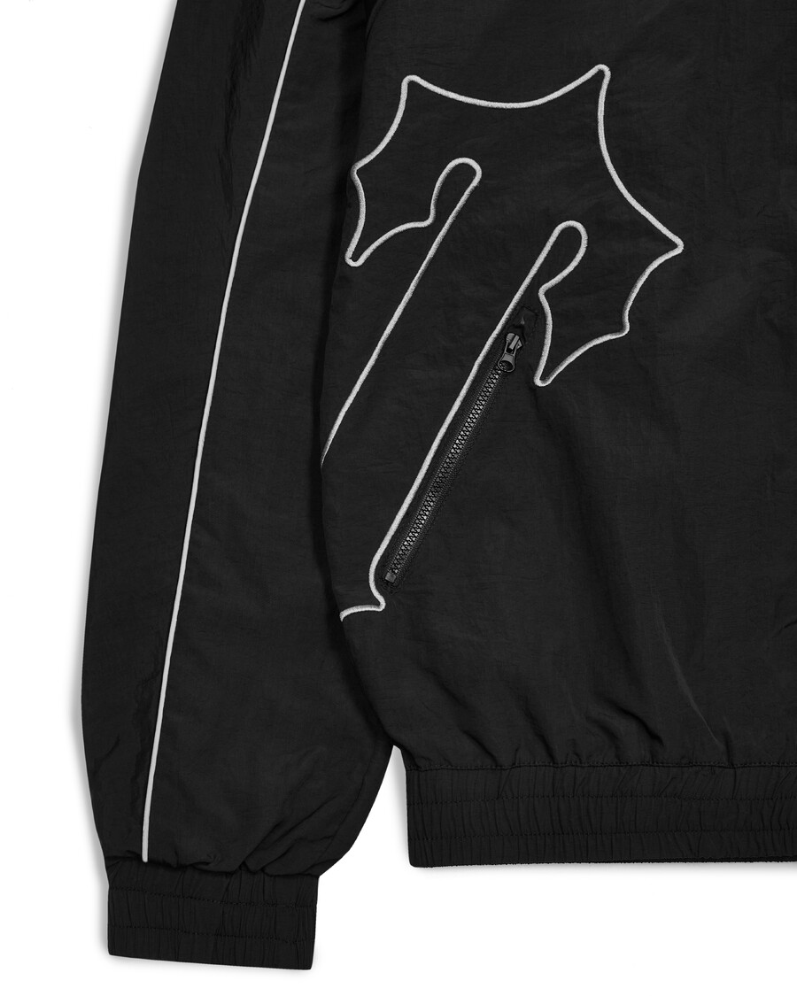 Trapstar Irongate T Panel Reflective Piping Shell Tracksuit - Black
