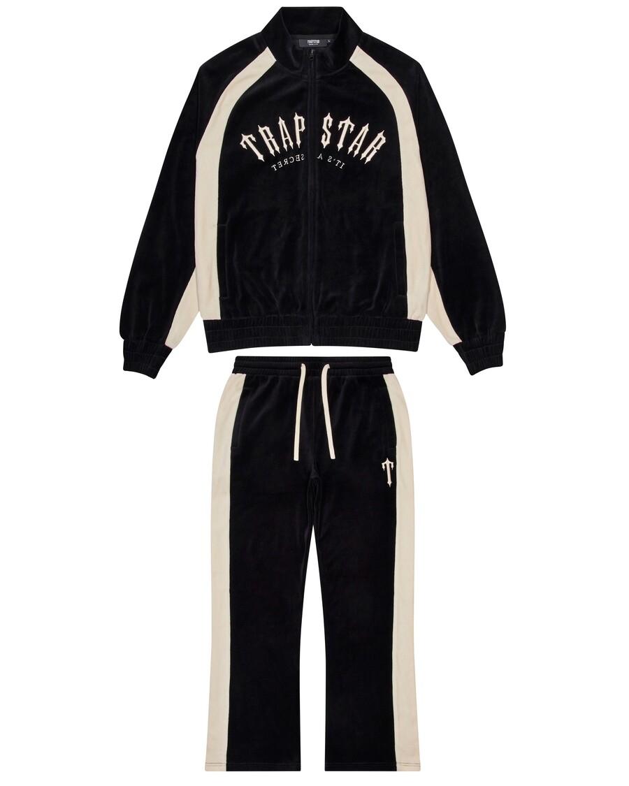 Trapstar Irongate Arch Velour Tracksuit - Black