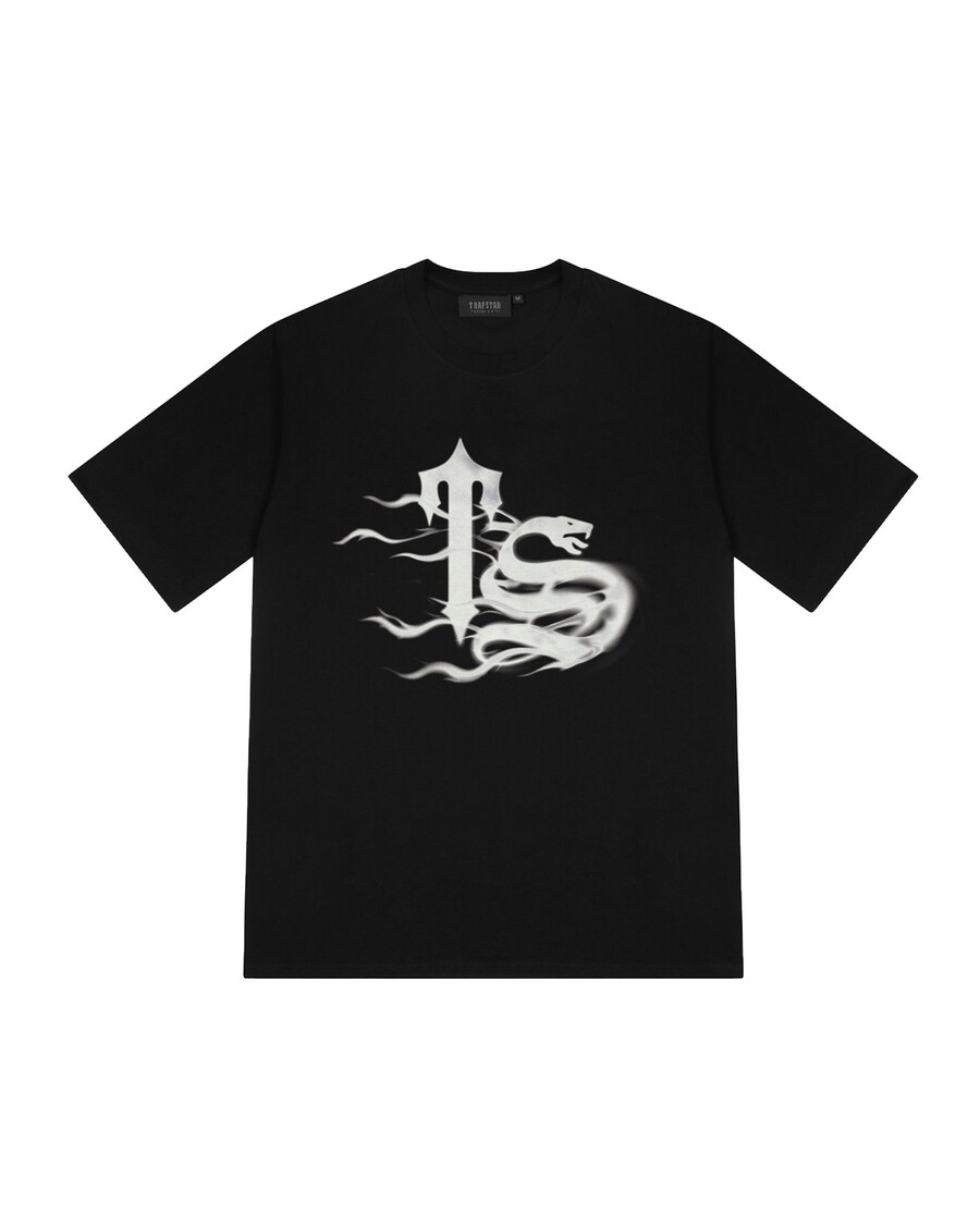 Trapstar TS Flame Print Tee - Black