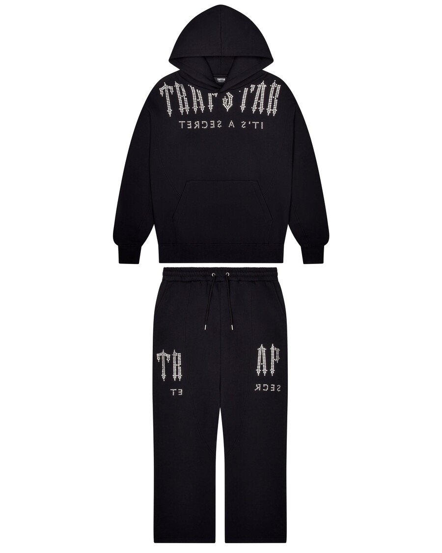 Trapstar Deconstructed Decoded Diamante Tracksuit - Black