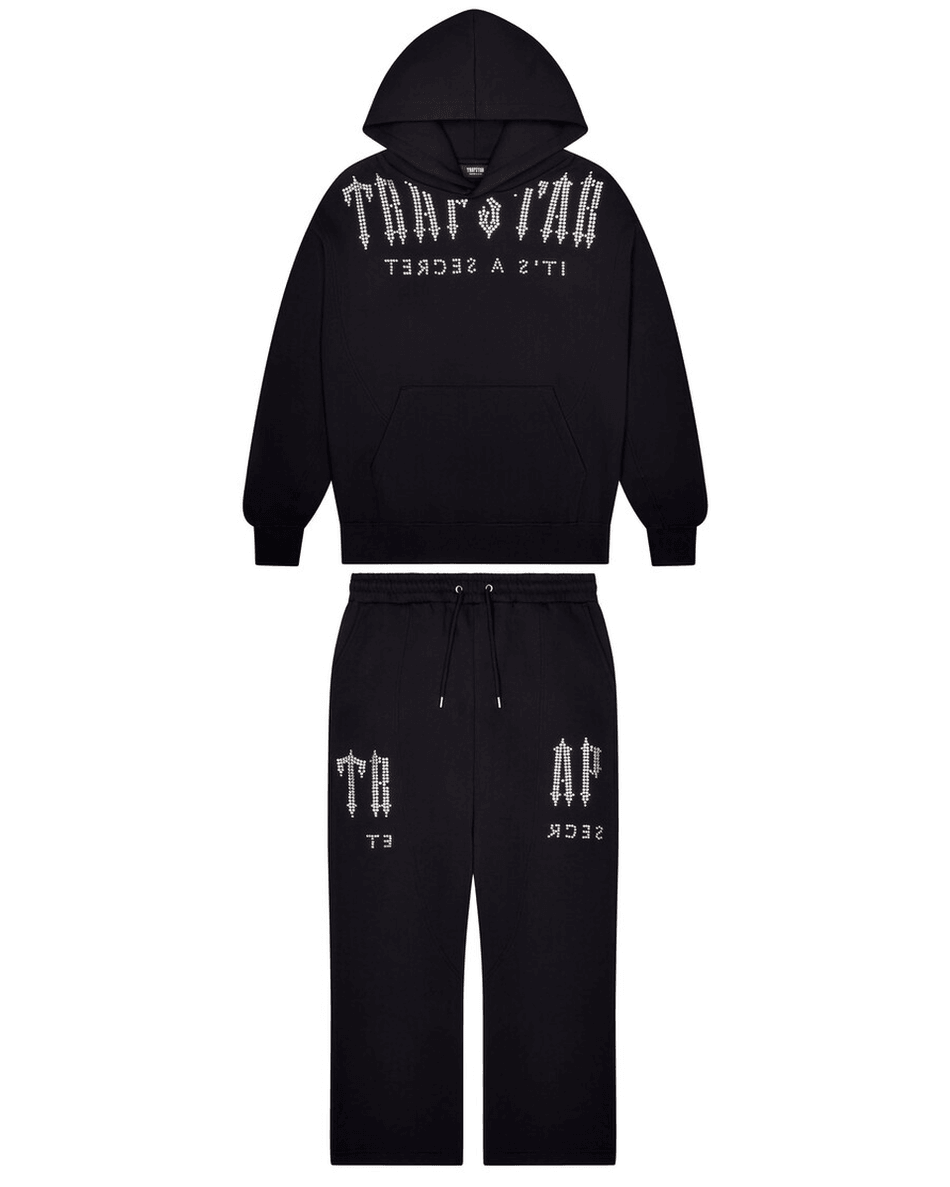 Trapstar London Dekonstruirani Dekodirani Diamante Trenirka - Crna