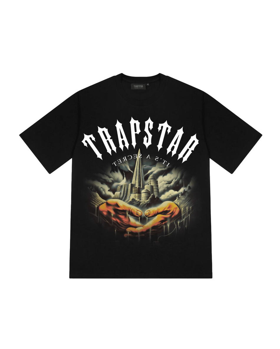 Trapstar London Irongate Prayer Print Majica - Crna