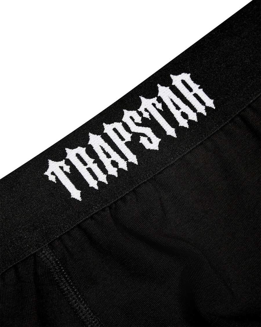 Trapstar 3 Pack Boxer Short - Black with Black Waistband