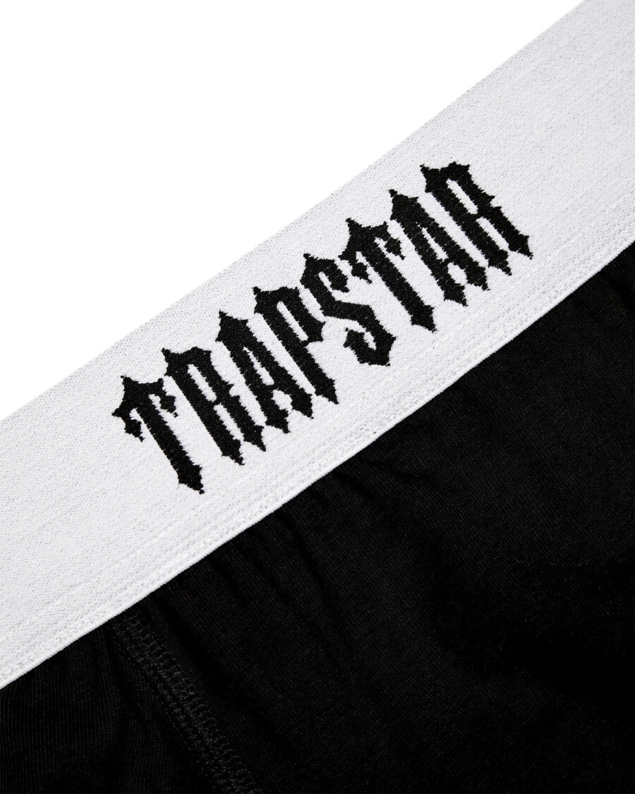 Trapstar 3 Pack Boxer Short - Black with White Waistband