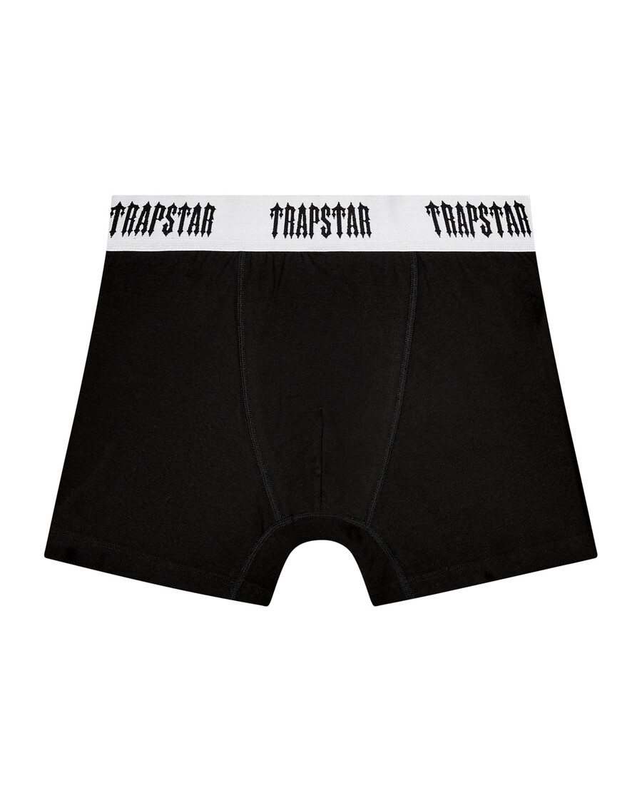 Trapstar 3 Pack Boxer Short - Black with White Waistband