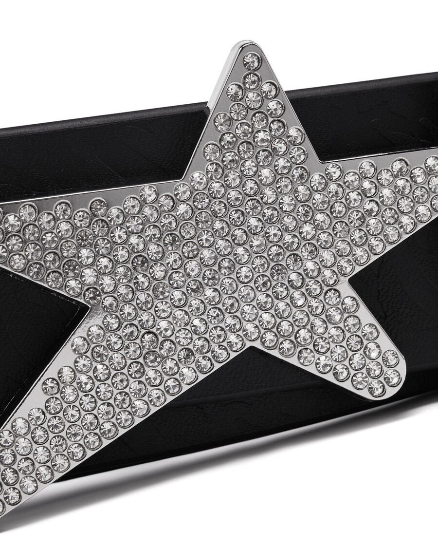 Centura Reversibila Trapstar Y2k Cu Catarama - Cristale Transparente