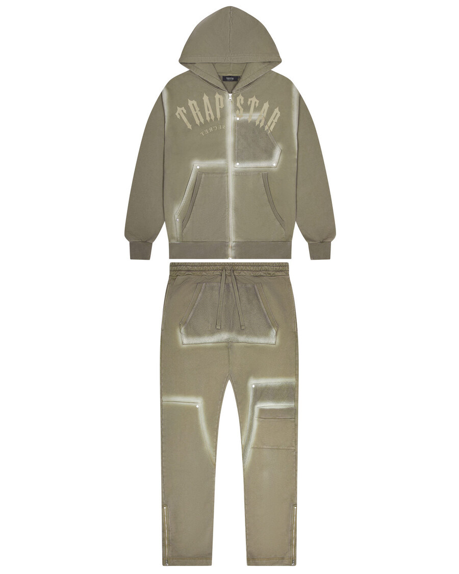 Trapstar Irongate Rivet 2.0 Tracksuit - Olive