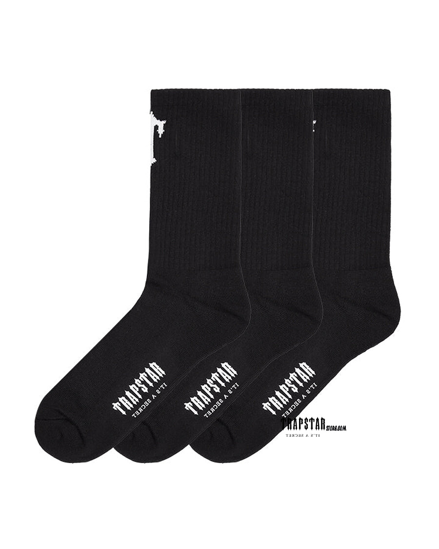 Trapstar 3 Pack Irongate T Socks - Black