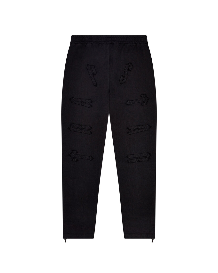 Trapstar Patchwork Irongate Bottoms - Jet Black