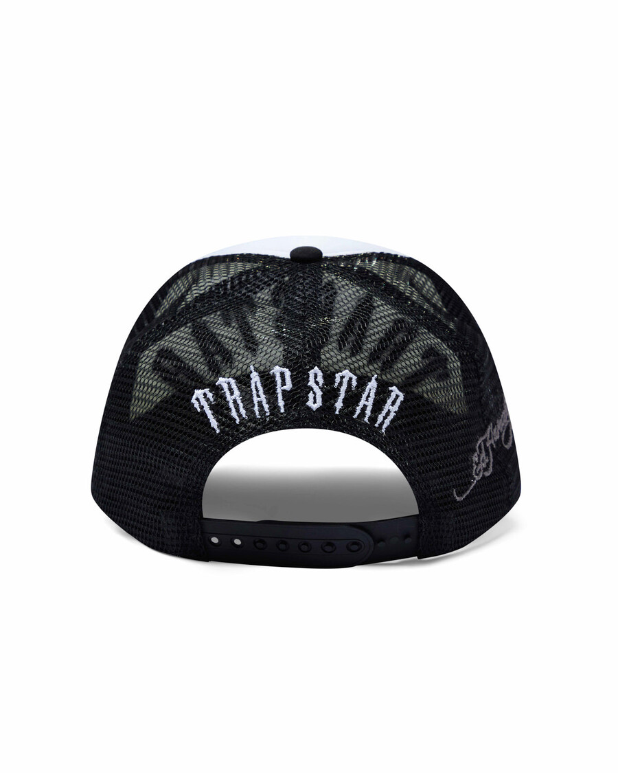 Trapstar Trapstar x Ed Hardy Irongate Arch Cap - Black/White