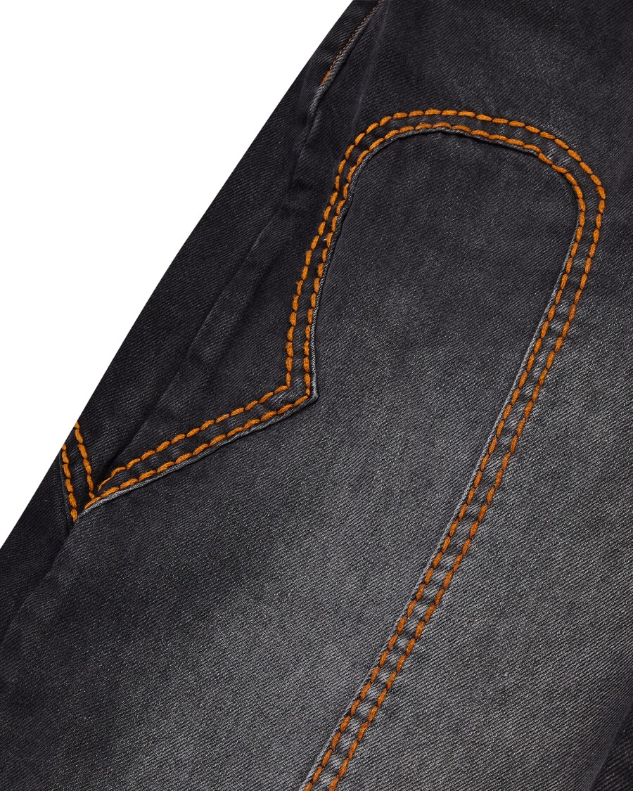 Trapstar Irongate T Panel Denim Jeans - Washed Black