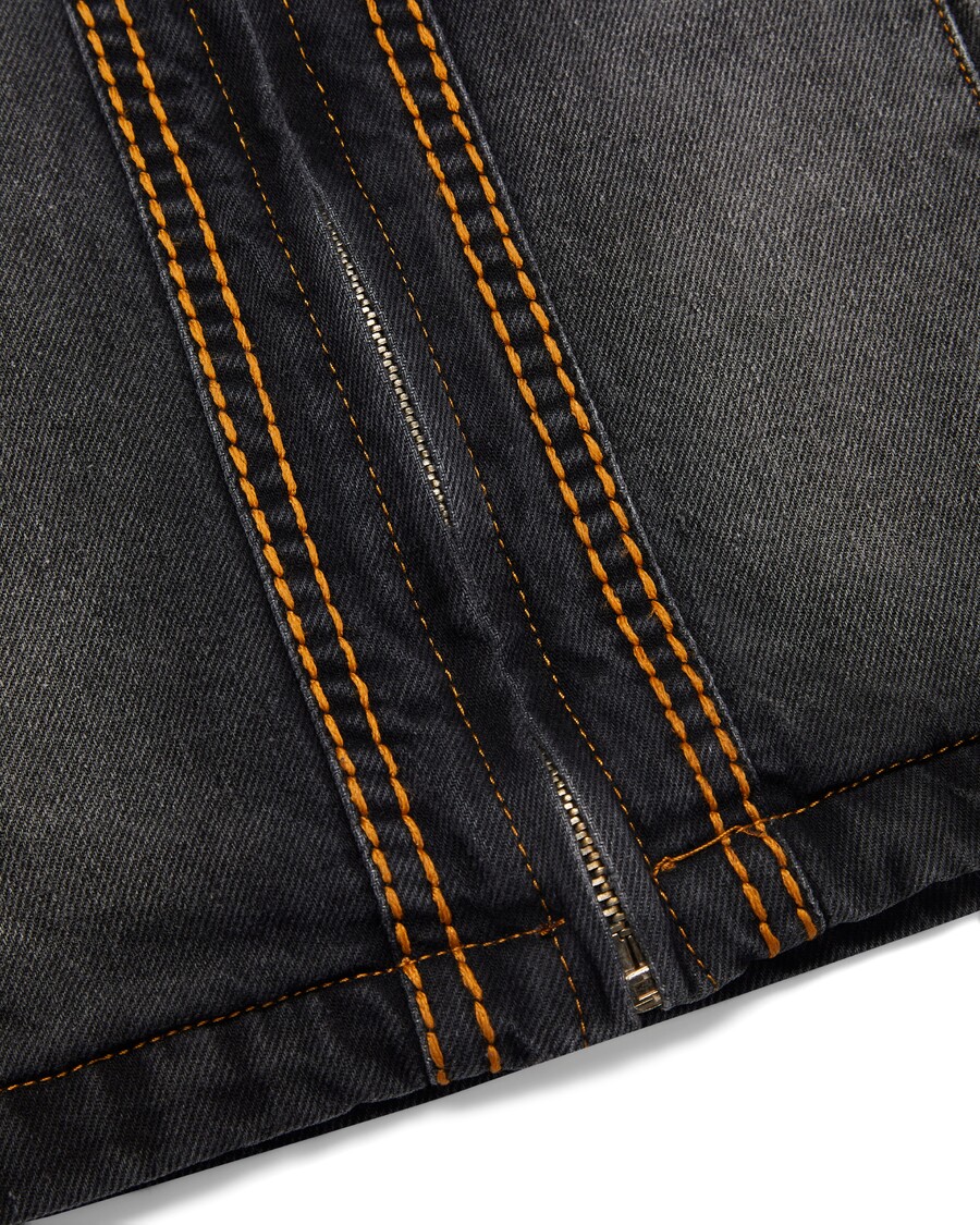 Trapstar Irongate T Panel Denim Jacket - Washed Black