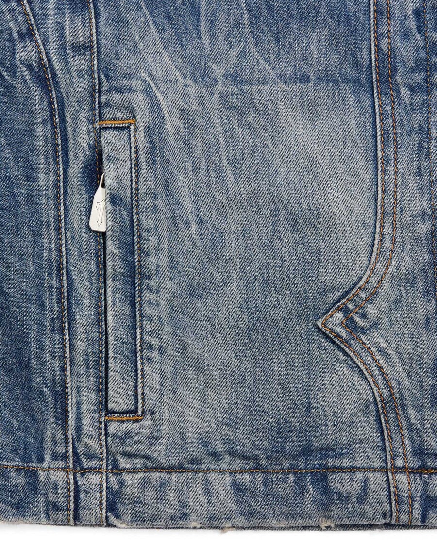 Jacheta Trapstar Trapstar X Ed Hardy Denim - Albastra