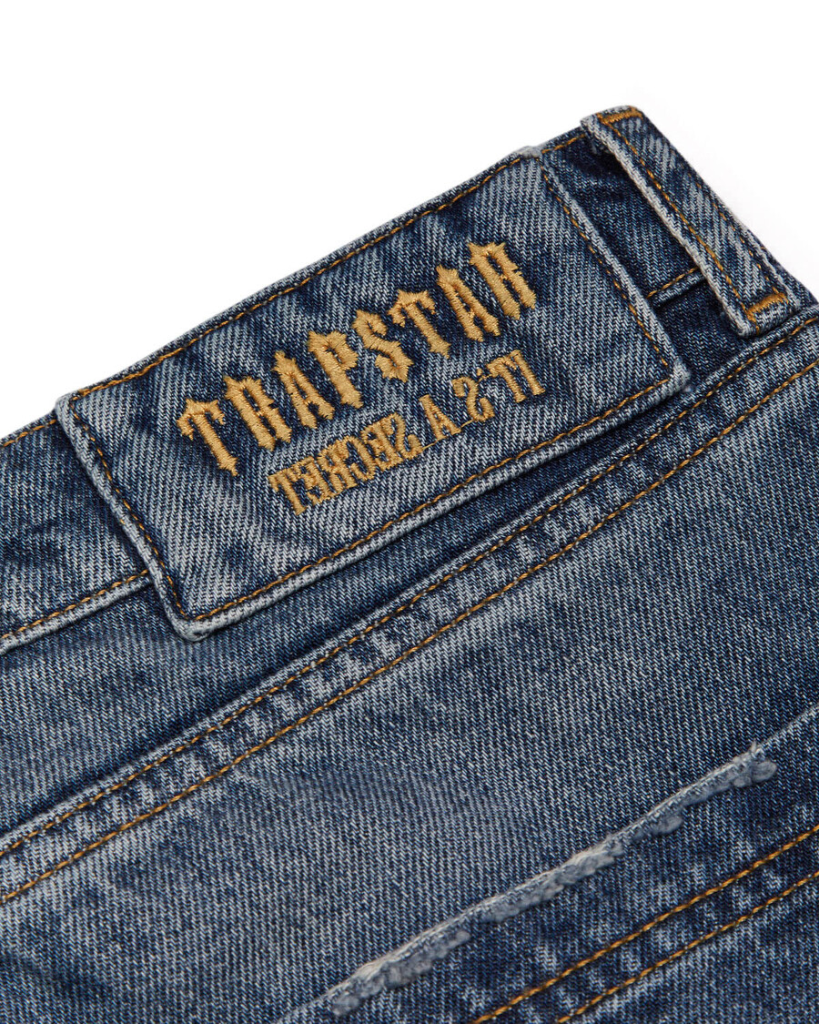 Trapstar Trapstar x Ed Hardy Denim Jeans - Blue