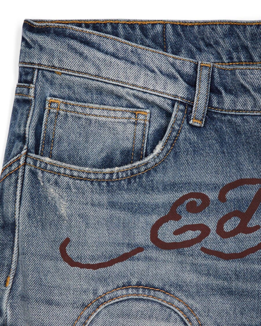 Trapstar Trapstar x Ed Hardy Denim Jeans - Blue