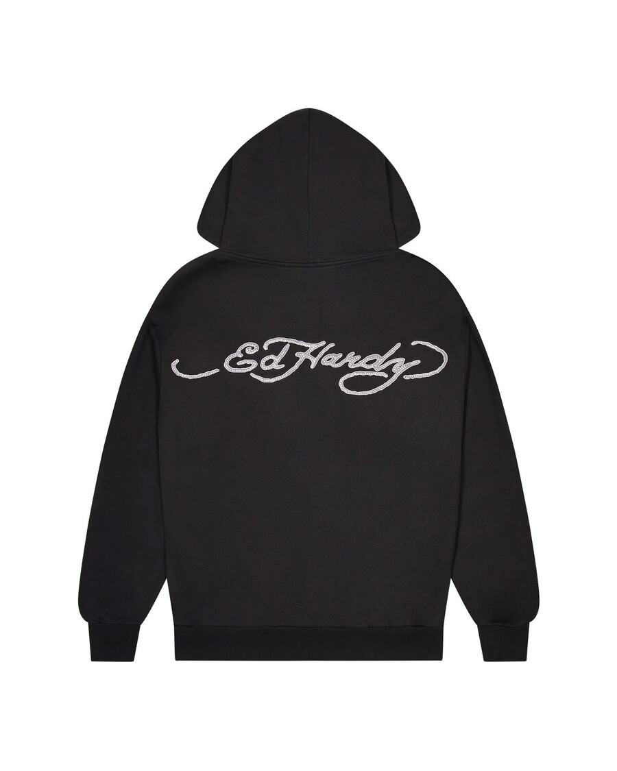 Trapstar Trapstar x Ed Hardy Irongate Zip Through Hoodie - Black