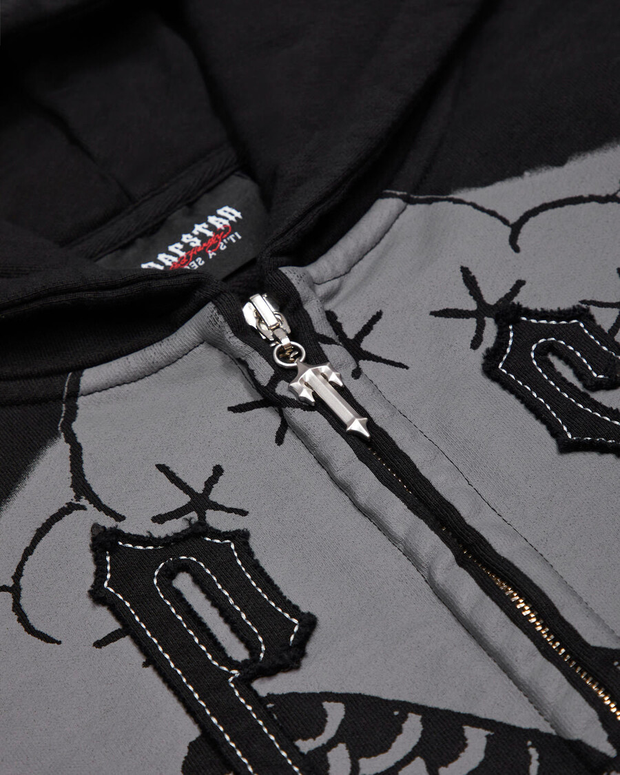 Trapstar Trapstar x Ed Hardy Irongate Zip Through Hoodie - Black