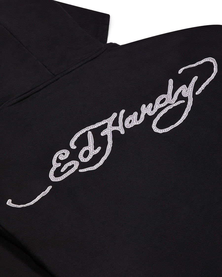 Trapstar Trapstar x Ed Hardy Irongate Zip Through Hoodie - Black
