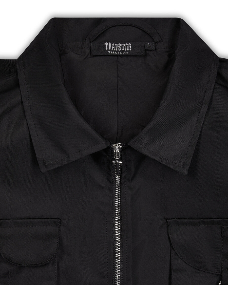 Trapstar Nylon Twill Coach Jacket - Black