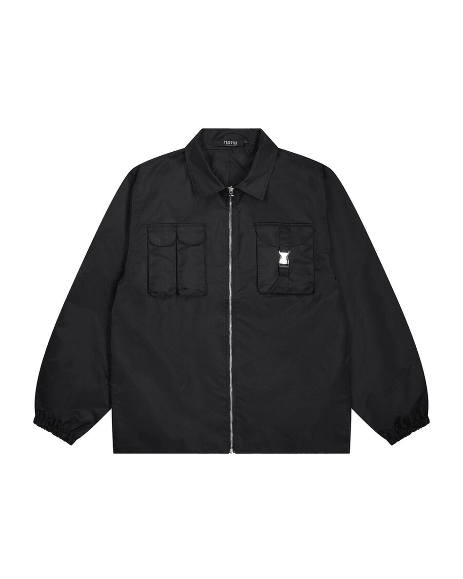Trapstar London Jaket Pelatih Nylon Twill - Hitam