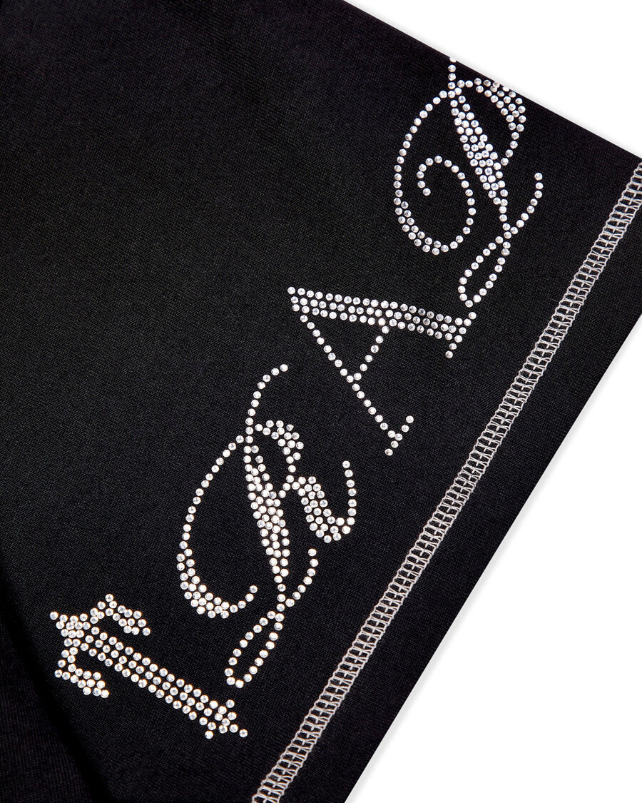 Trapstar Script Tee 2.0 - Black/ Diamanté