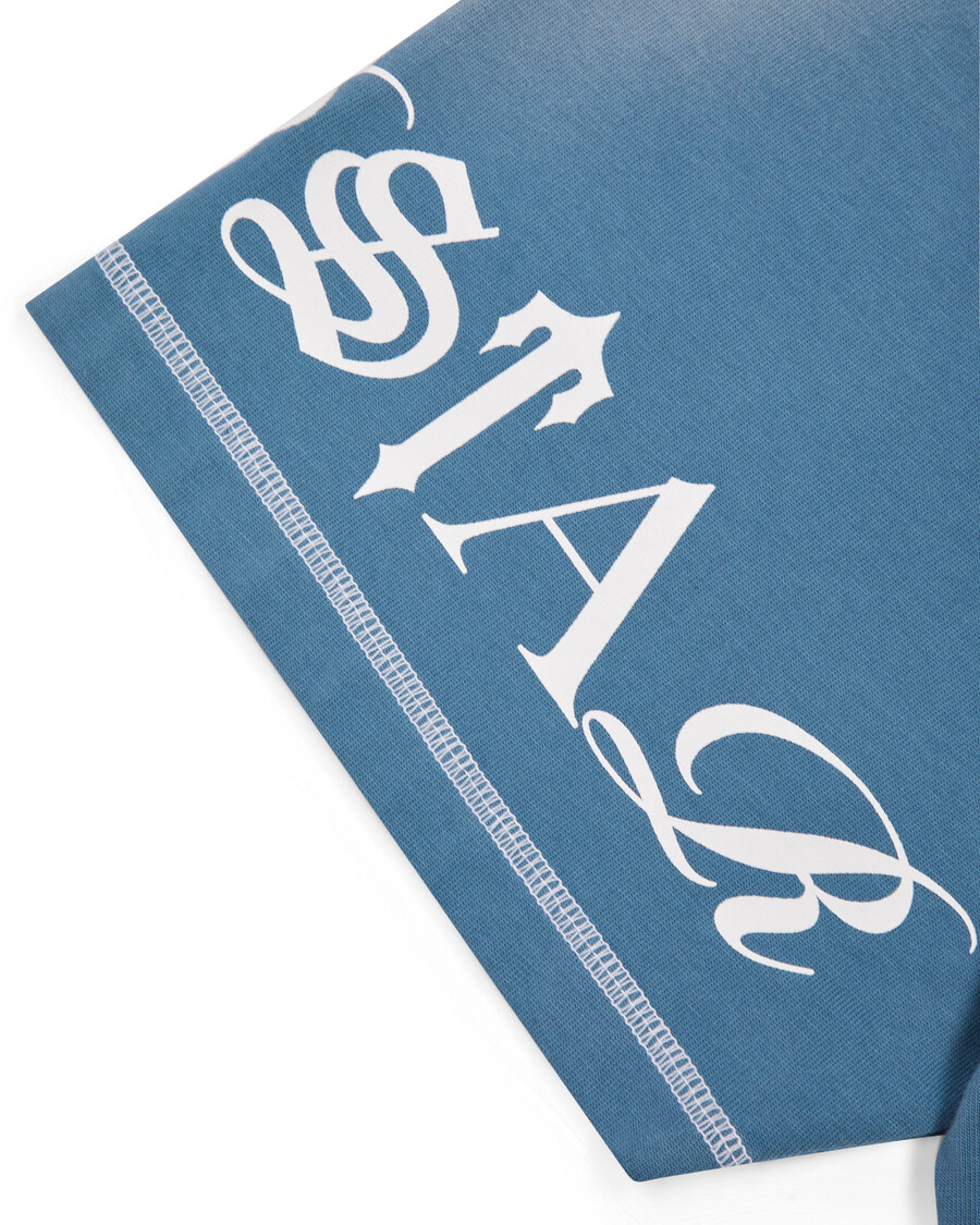 Trapstar Script 2.0 Tee - Denim Blue