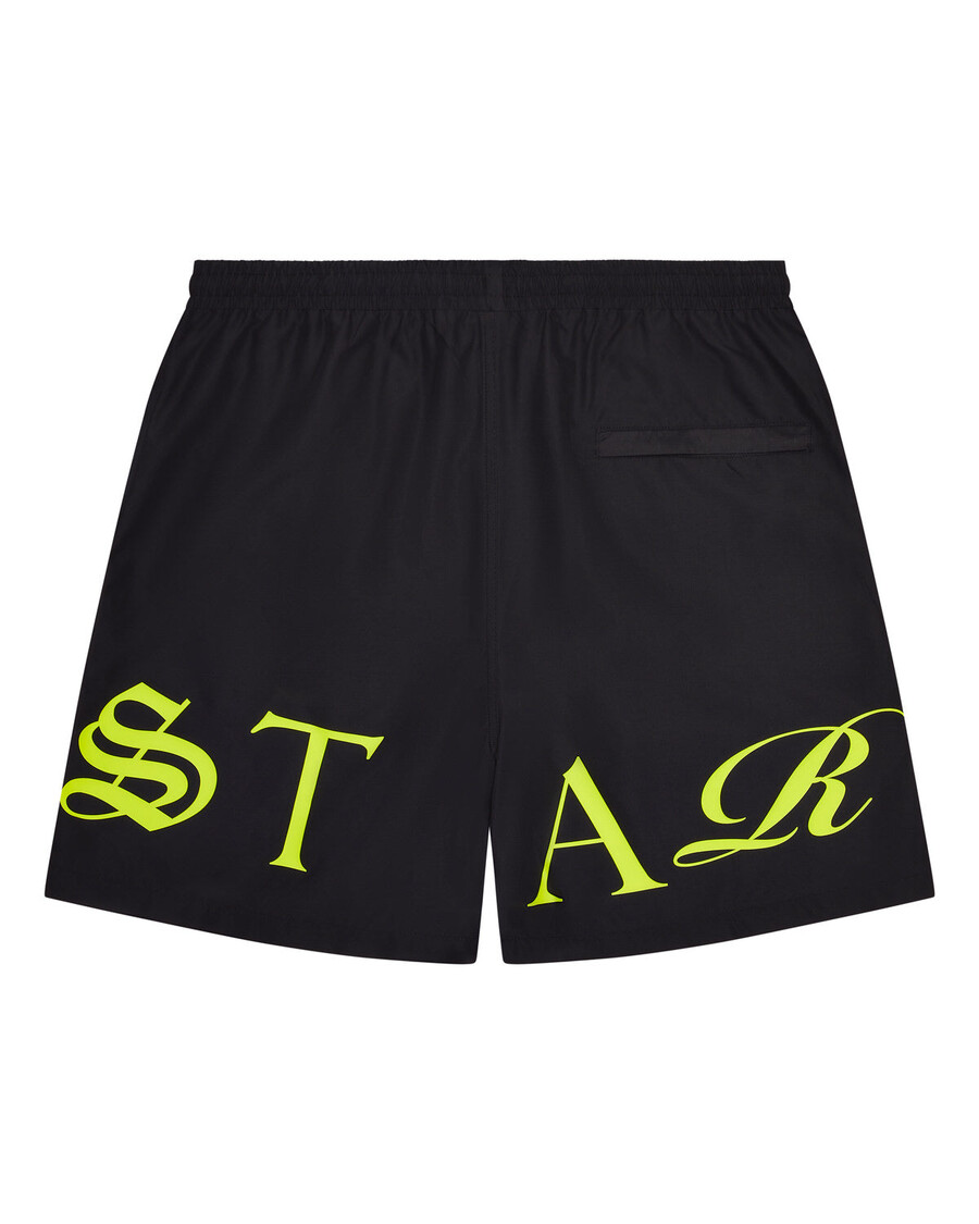 Trapstar Script Shell-Shorts – Schwarz/Slime