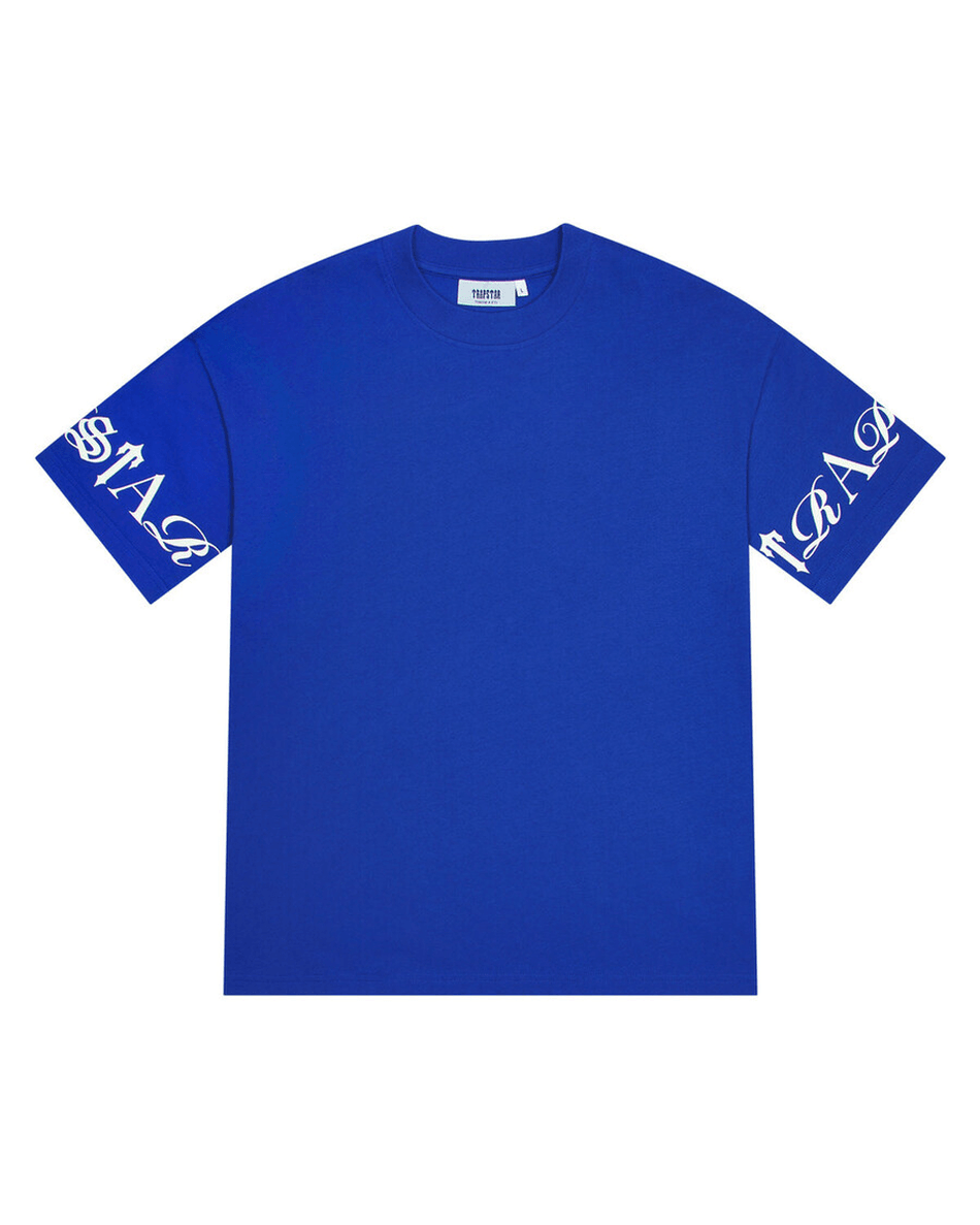 Trapstar London Script Tee - Blå/hvid