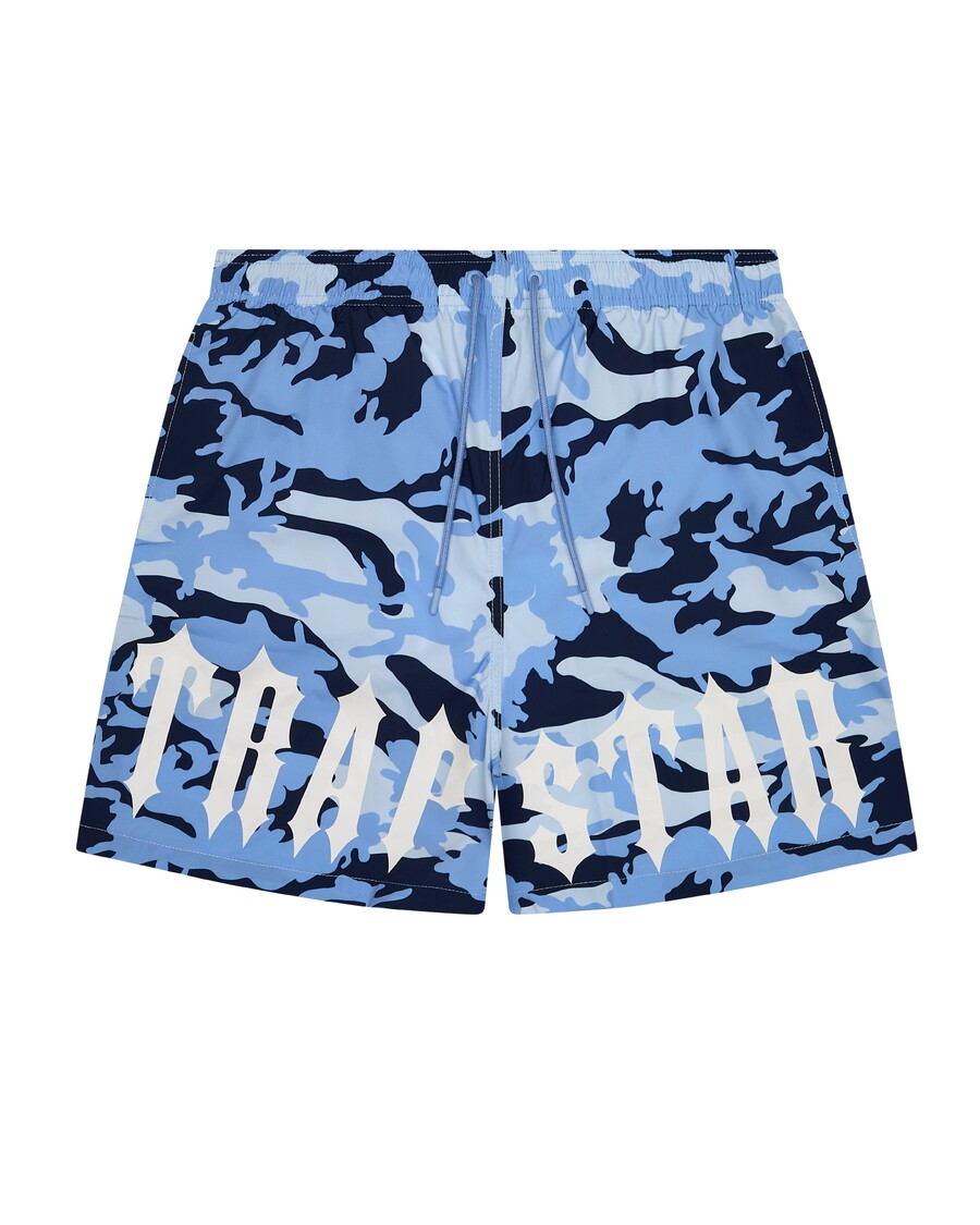 Trapstar Irongate Swim Shorts - Blue Camo