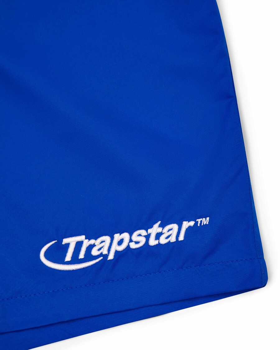 Trapstar Hyperdrive Shell Shorts - Blue/White