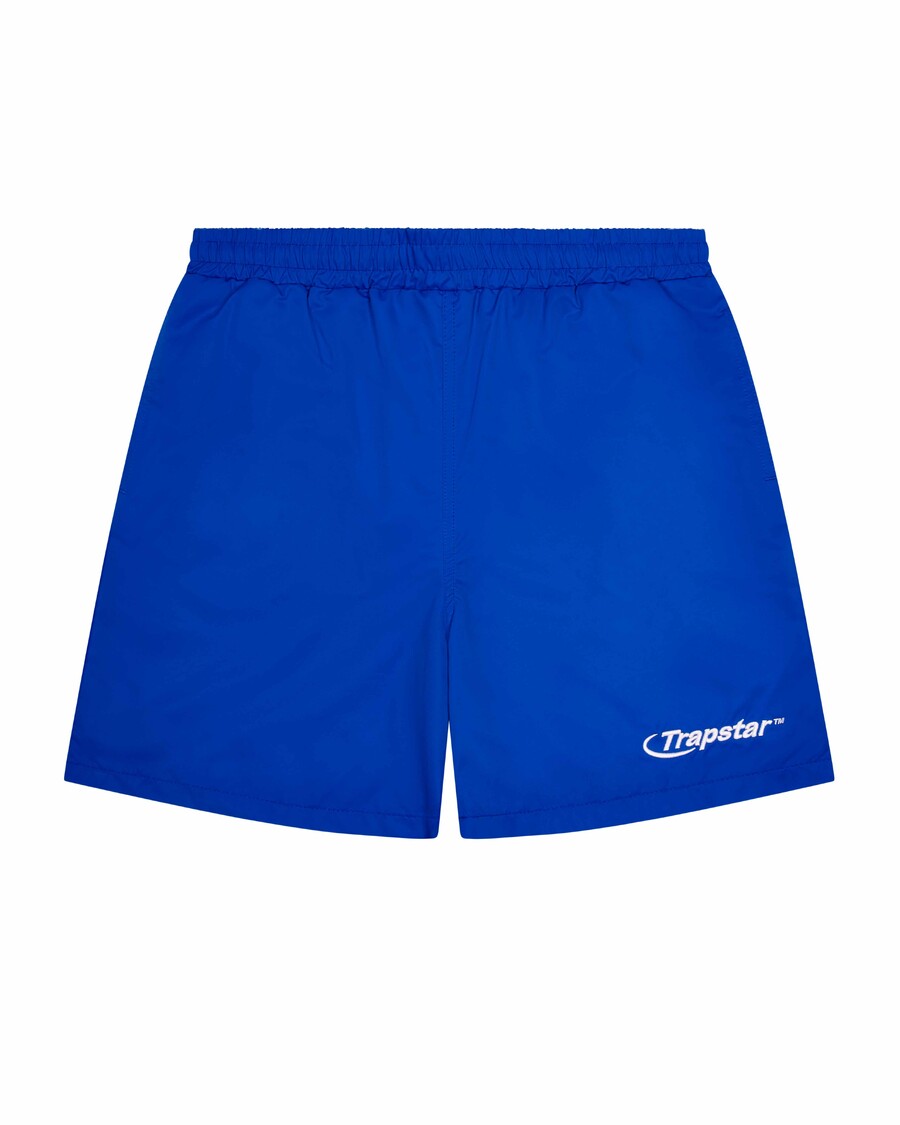 Trapstar Hyperdrive Shell Shorts - Blue/White