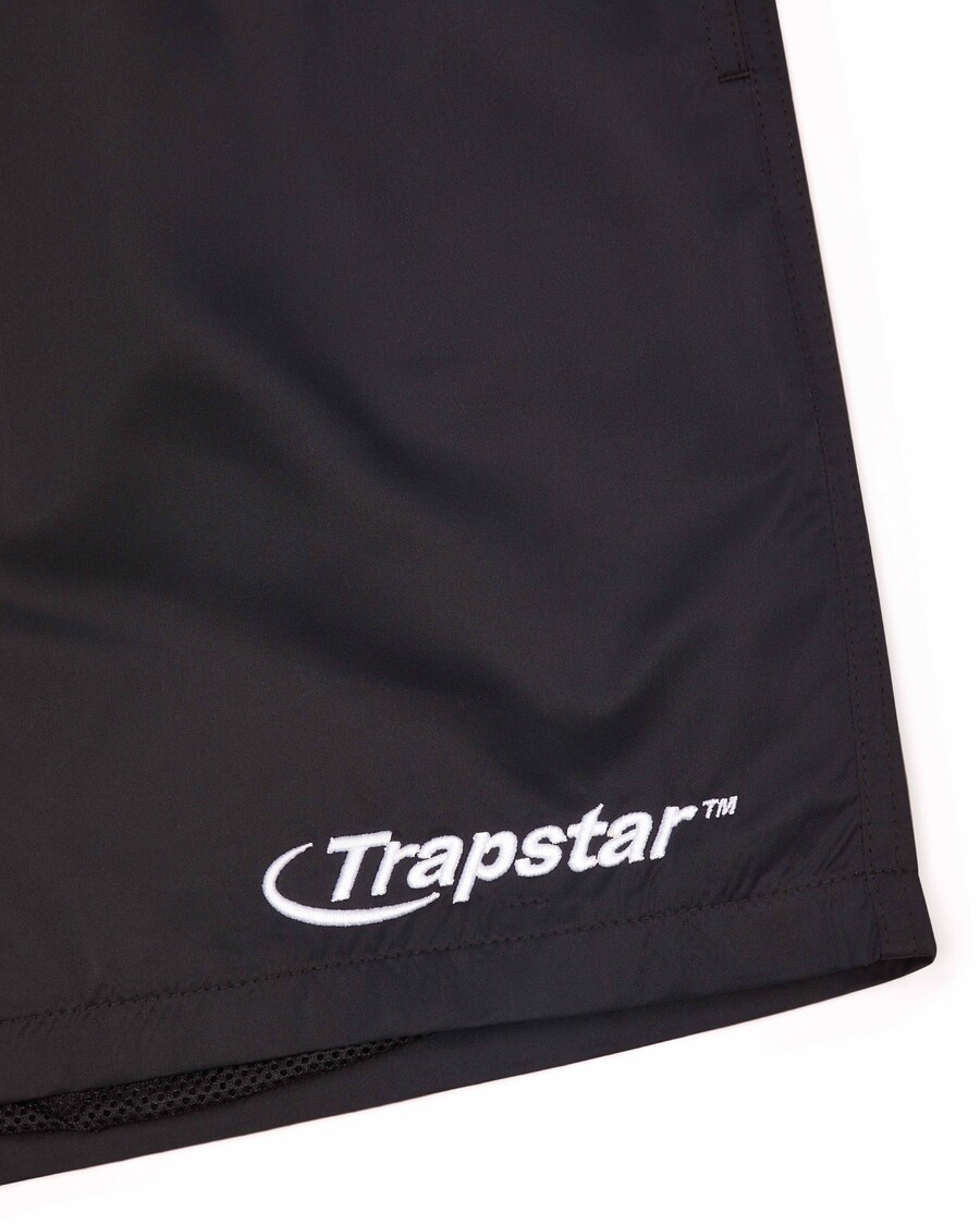 Trapstar Hyperdrive Shell Shorts - Black/White
