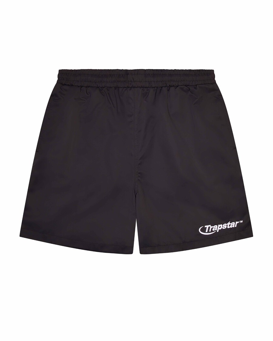 Trapstar Hyperdrive Shell Shorts - Black/White
