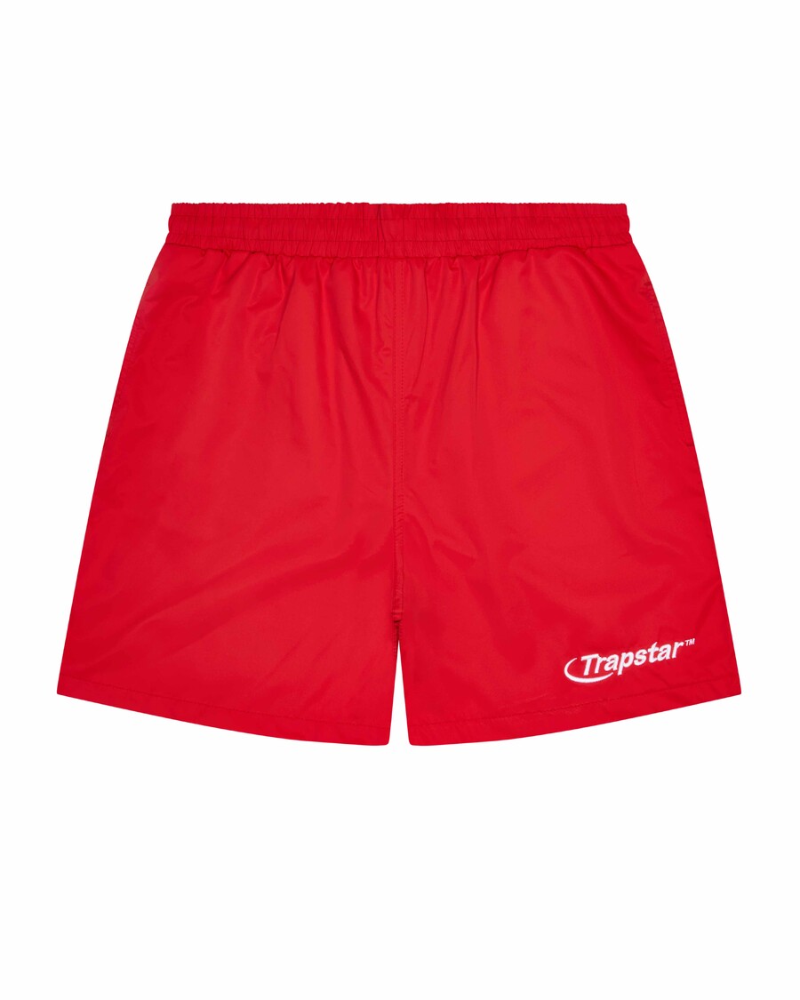 Trapstar Hyperdrive Shell Shorts - Red/White