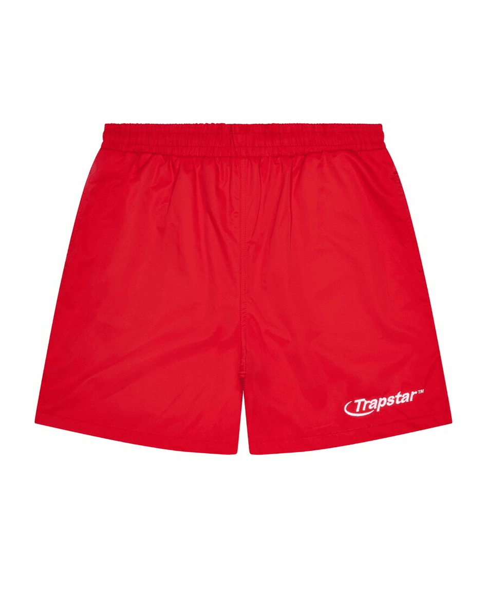 Trapstar London Hyperdrive Shell šortsevi - Crvena/bela