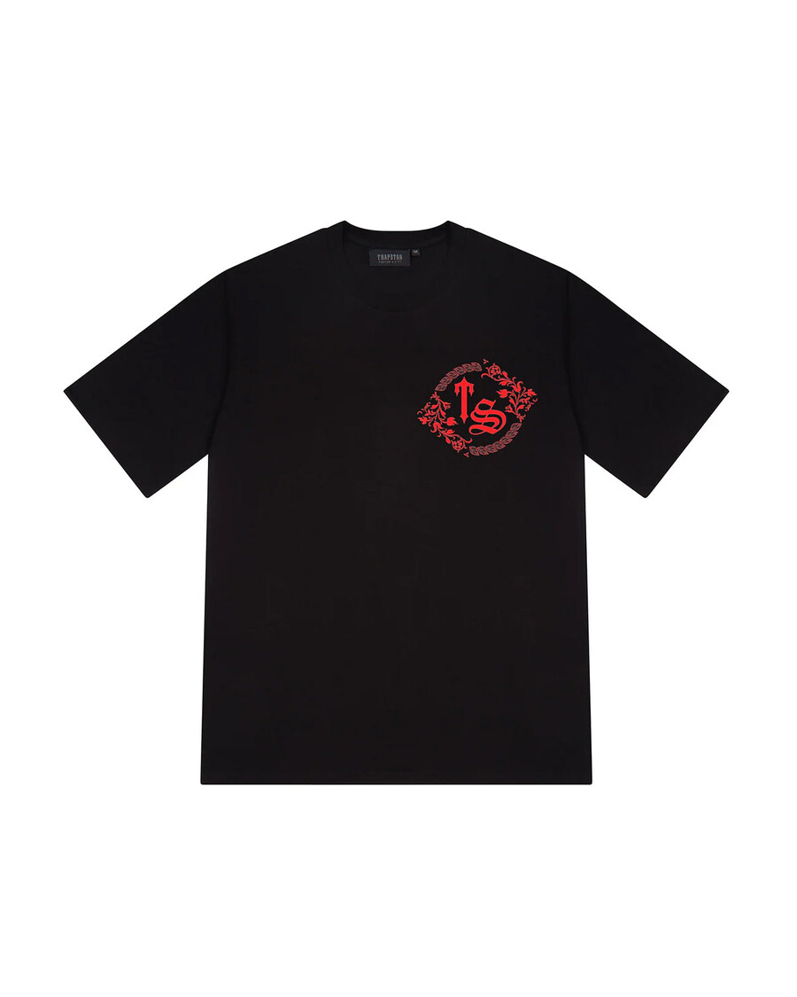Trapstar TS Varsity Tee - Black/Red