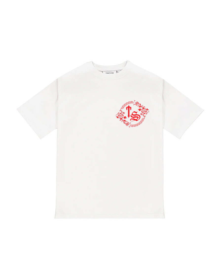 Trapstar TS Varsity Tee - White/Red