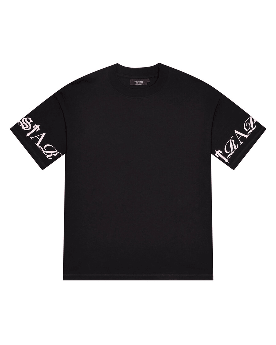 Trapstar لندن سكرِبت تي - أسود/وردي