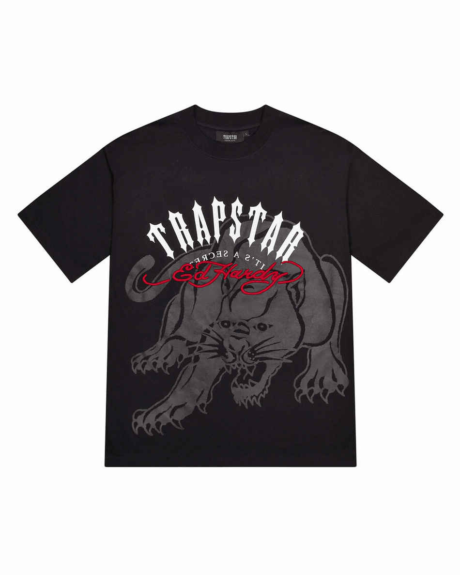 Trapstar لندن X Ed Hardy قميص قوس - أسود