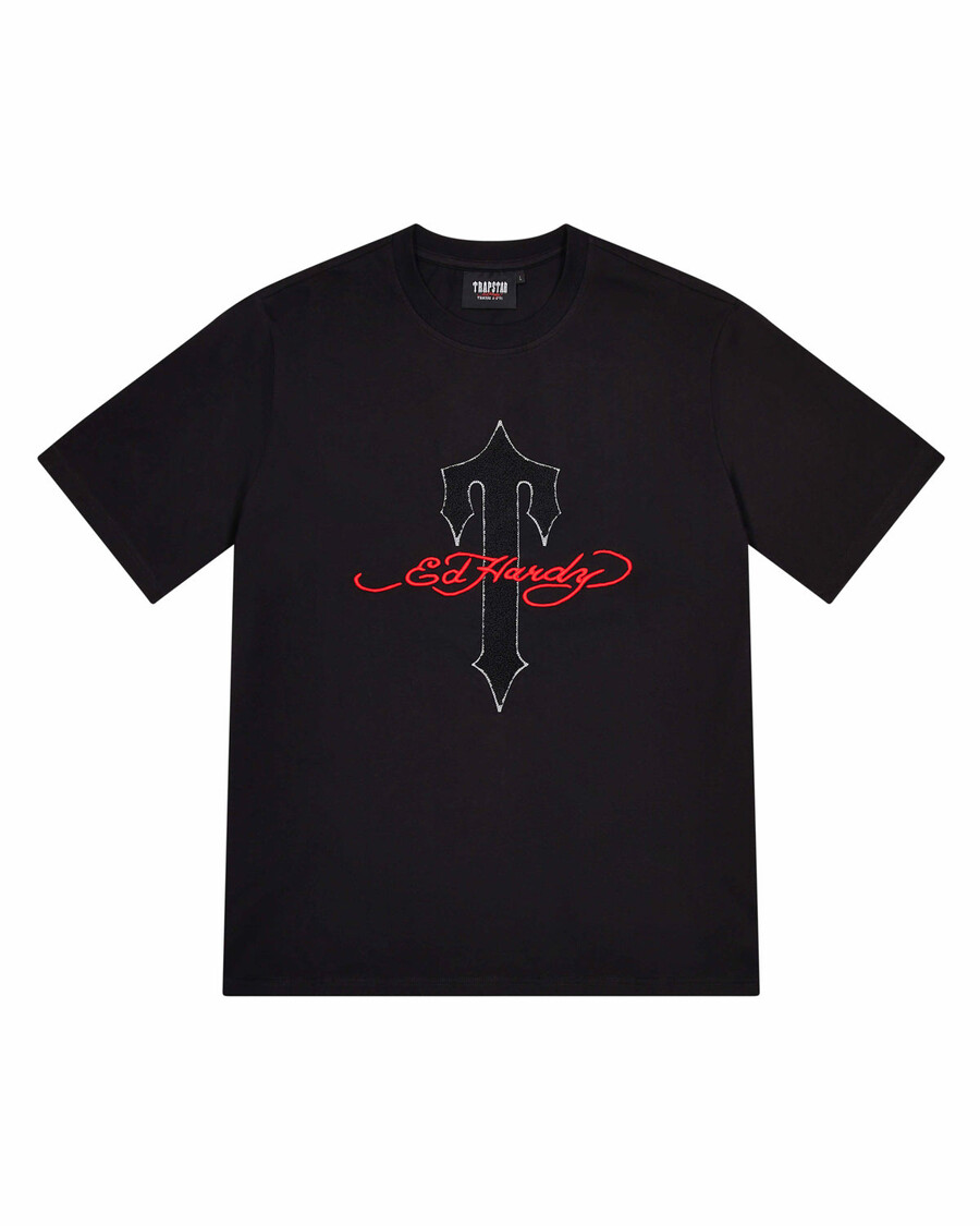 Trapstar Trapstar x Ed Hardy Ironagte T Tee - Black