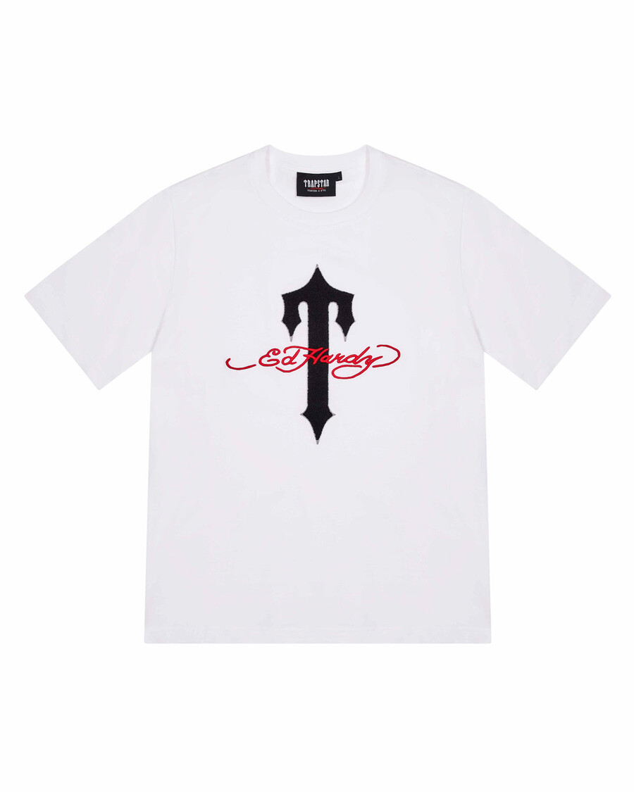 Trapstar Trapstar x Ed Hardy Ironagte T Tee - White