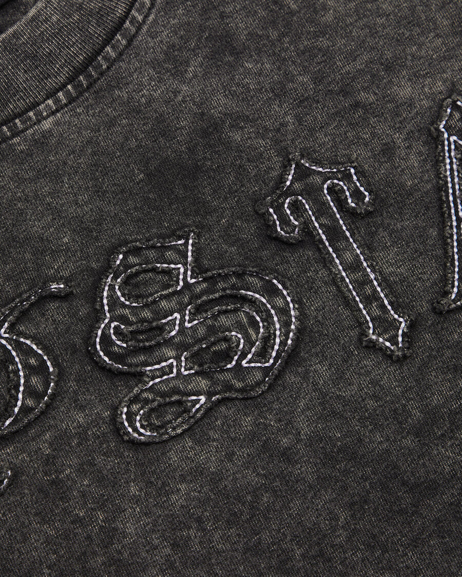 Trapstar Patchwork Script T-Shirt - Grey