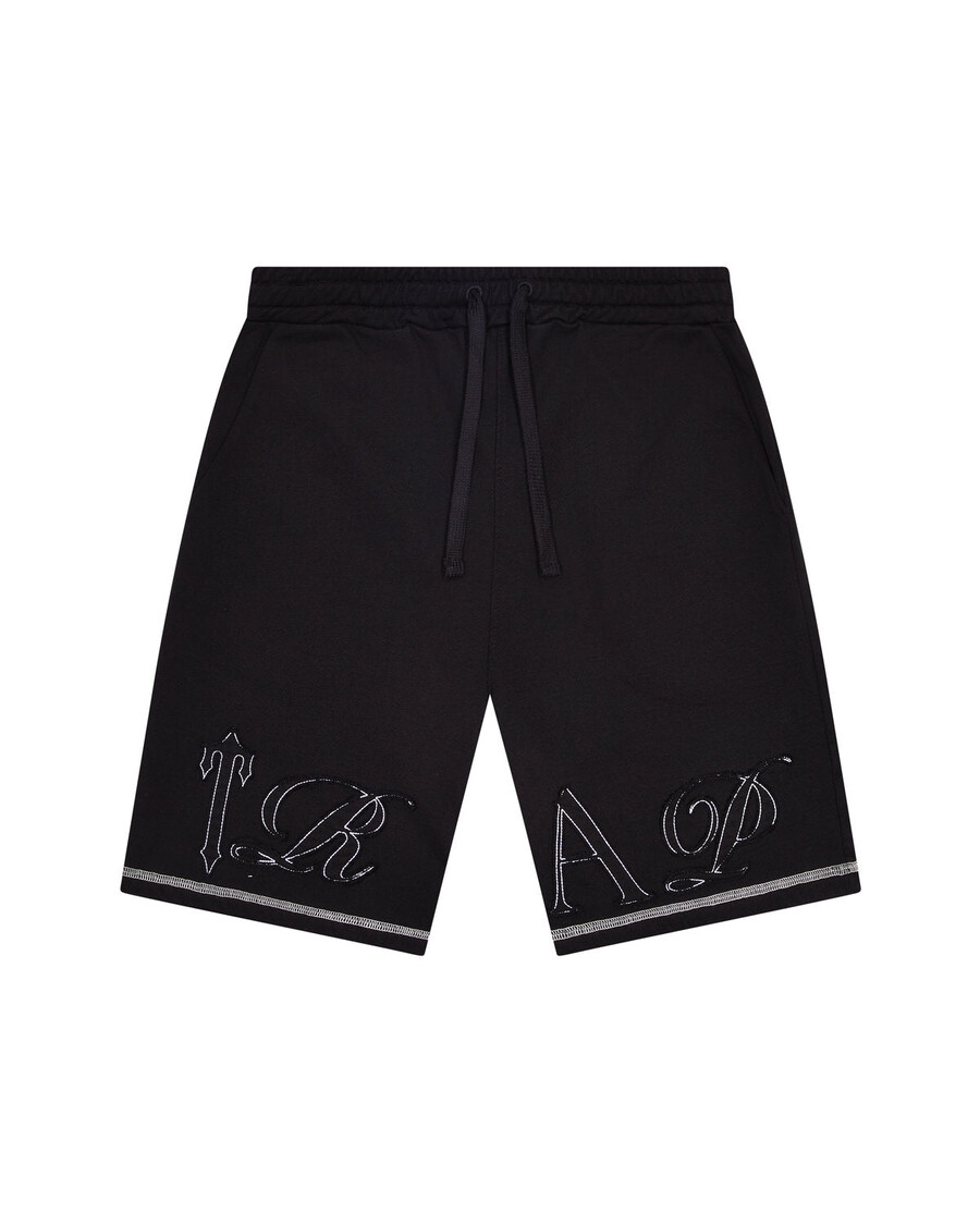 Trapstar Patchwork Script Shorts- Black