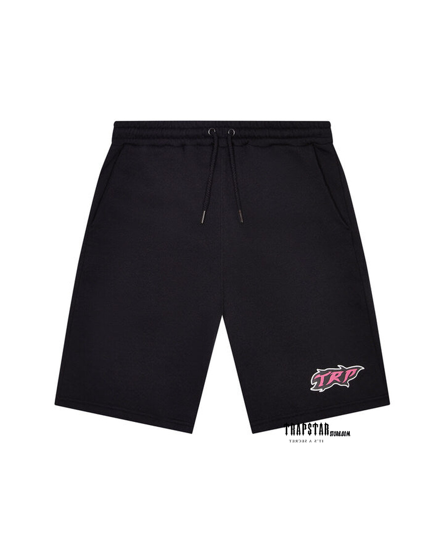 Trapstar TRP Flame Shorts - Black/Pink